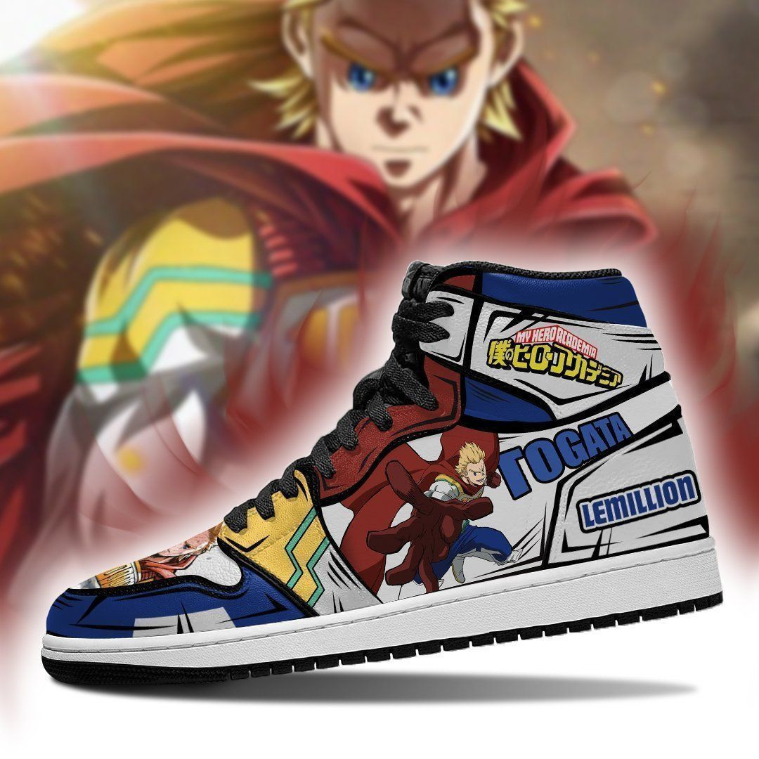 Lemillion Mirio My Hero Academia anime 1 High Top Air Jordan Sneaker, Air Jordan Hightop