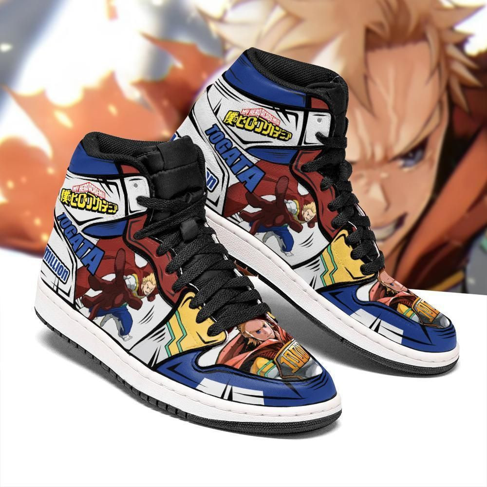 Lemillion Mirio My Hero Academia anime 1 High Top Air Jordan Sneaker, Air Jordan Hightop