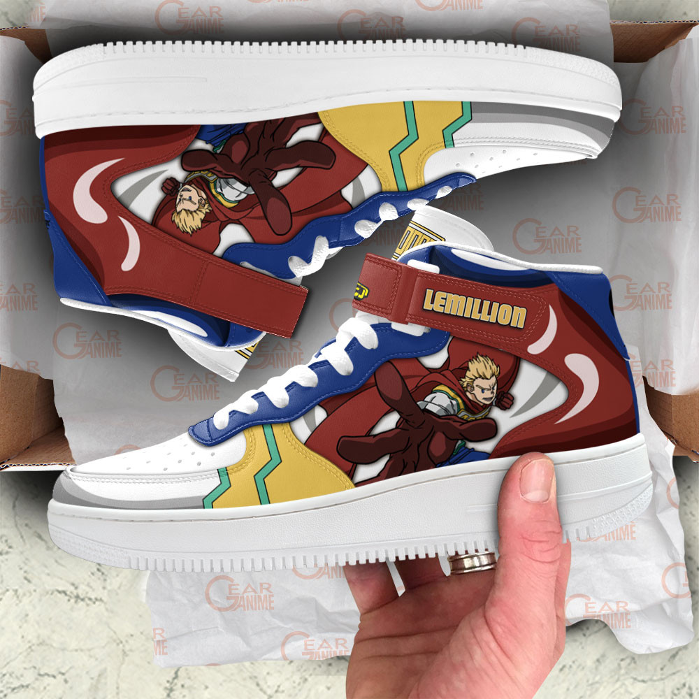 Lemillion Sneakers Air Mid Custom My Hero Academia Anime Shoes