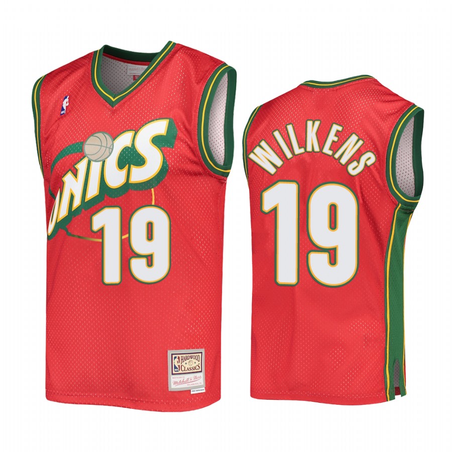 Lenny Wilkens #19 Seattle SuperSonics Hardwood Classics Jersey Red