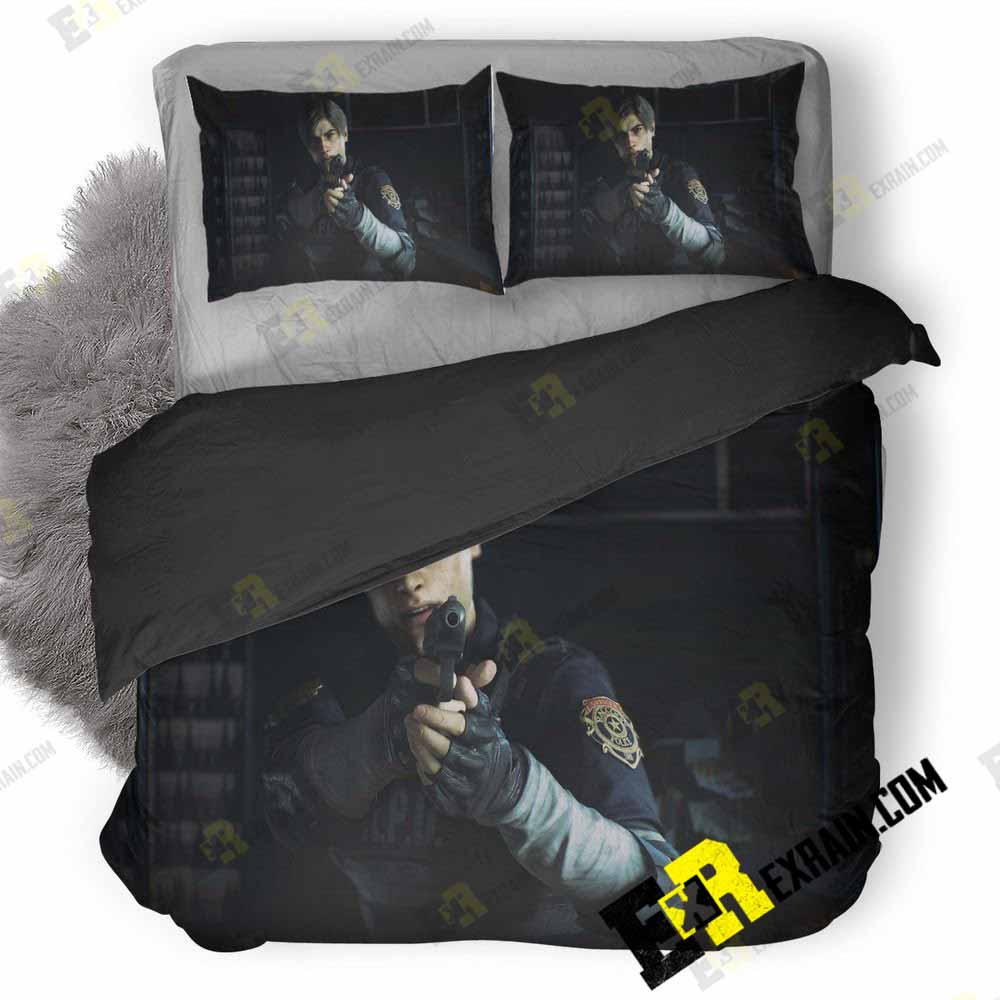 Leon Kennedy Resident Evil Ee 3D Customized Duvet Cover Bedding Set