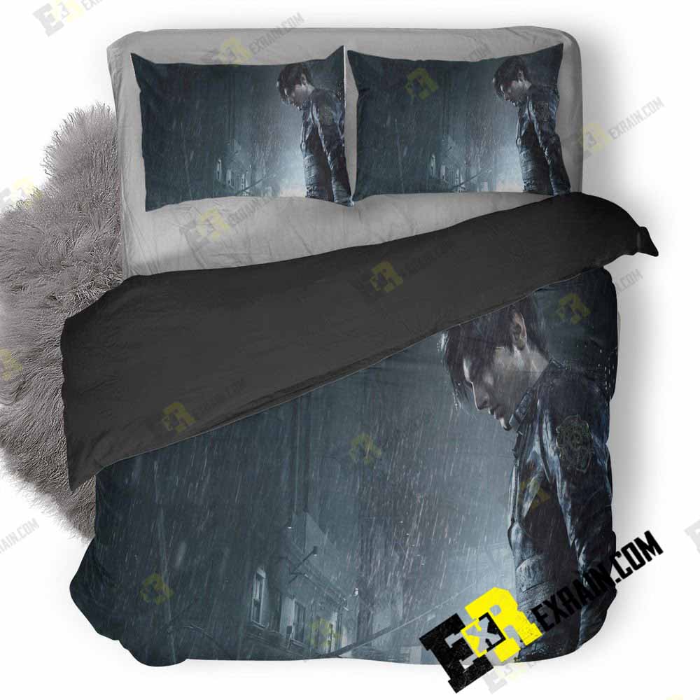 Leon Kennedy Resident Evil Ke 3D Customized Duvet Cover Bedding Set