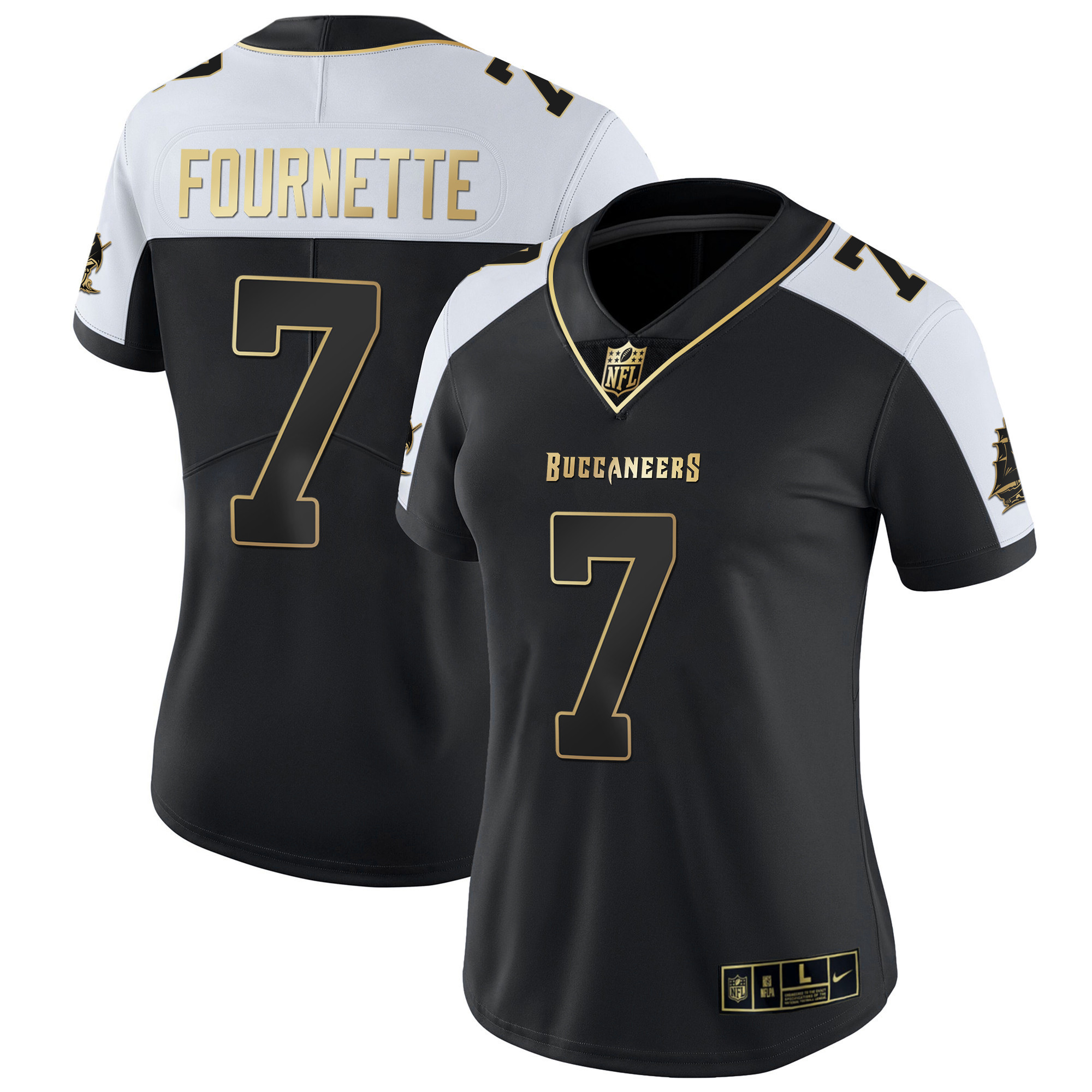 Leonard Fournette Women's Tampa Bay Buccaneers Vapor Gold Alternate Jersey - All Stitched 