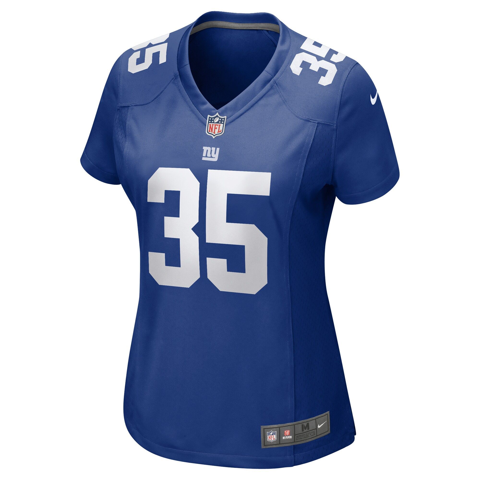 Leonard Johnson 35 New York Giants Women’s Game Stitched Jersey – Royal
