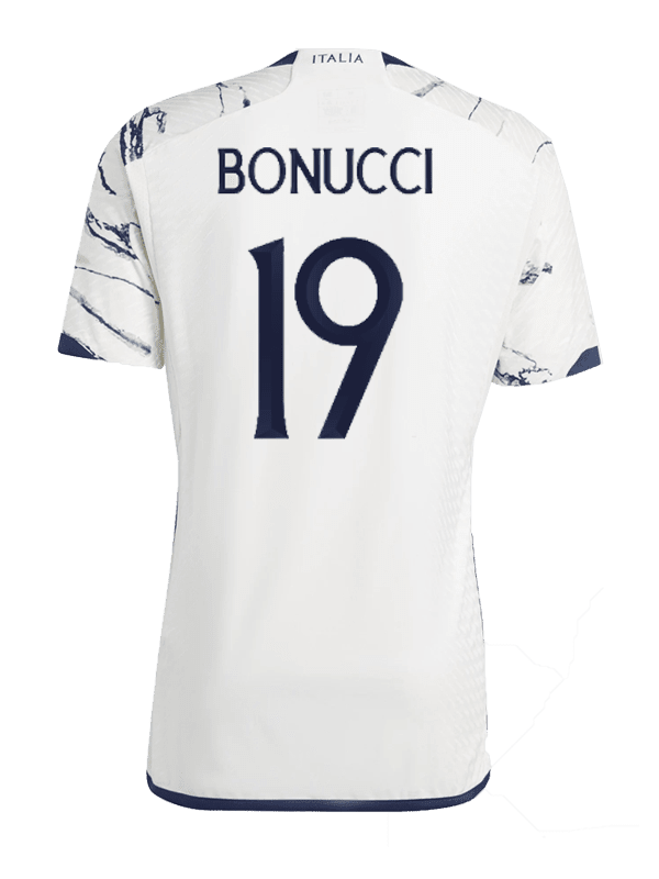 Leonardo Bonucci 19 Italy National Team 2023-24 Away Men Soccer Jersey – White