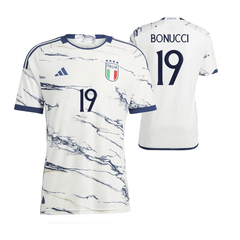 Leonardo Bonucci 19 Italy National Team 2023-24 Away Men Soccer Jersey – White