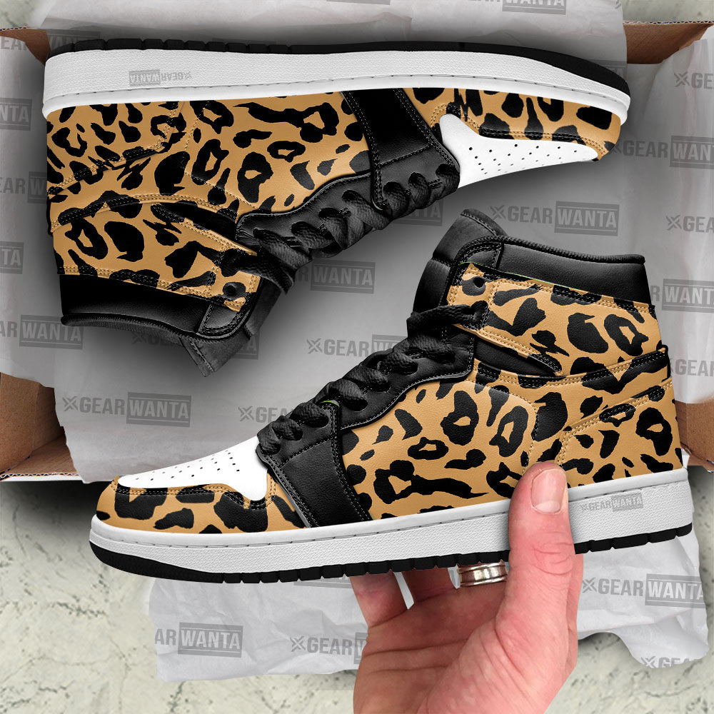 Leopard Skin J1 Sneakers, Air Jordan Hightop