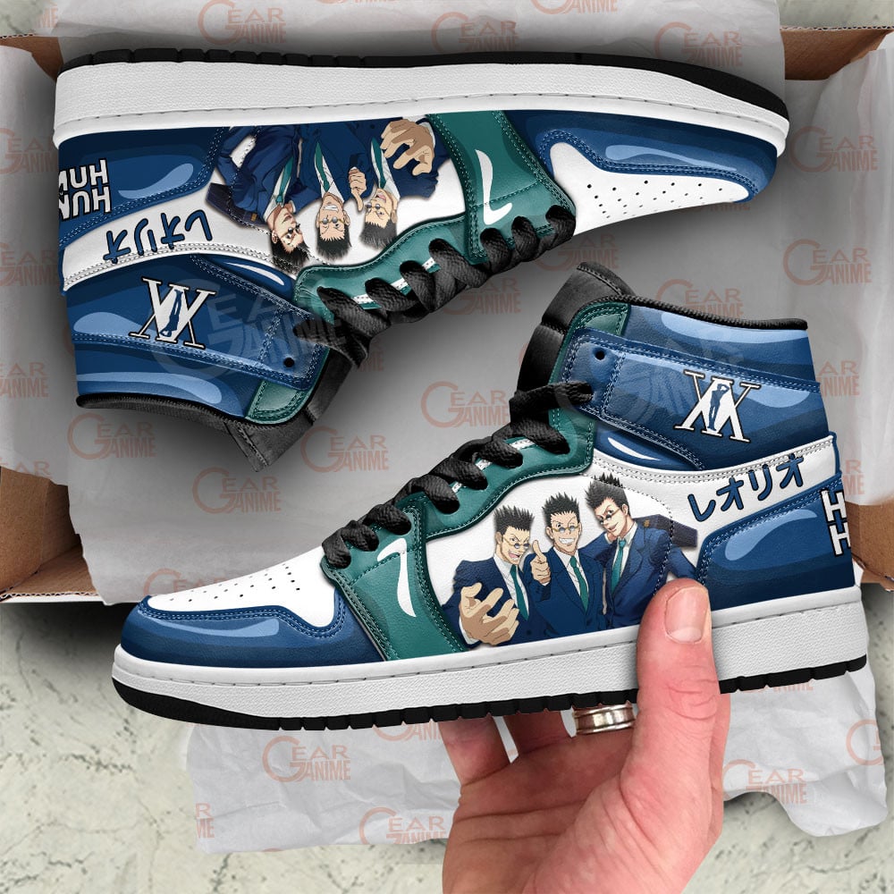 Leorio JD1s Sneakers Hunter X Hunter Anime Shoes, Air Jordan Hightop