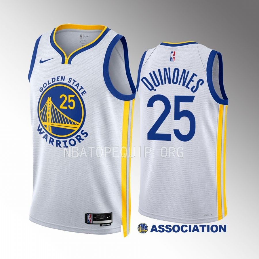 Lester Quinones Golden State Warriors #25 White Jersey 2022-23 Association Edition Swingman