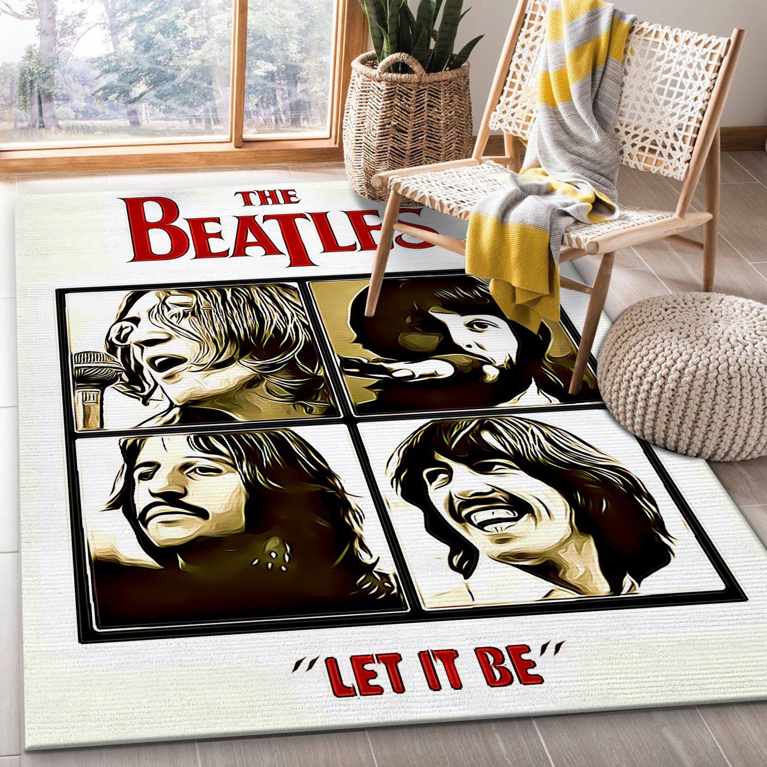 Let It Be Rectangle Rug – Custom Size And Printing