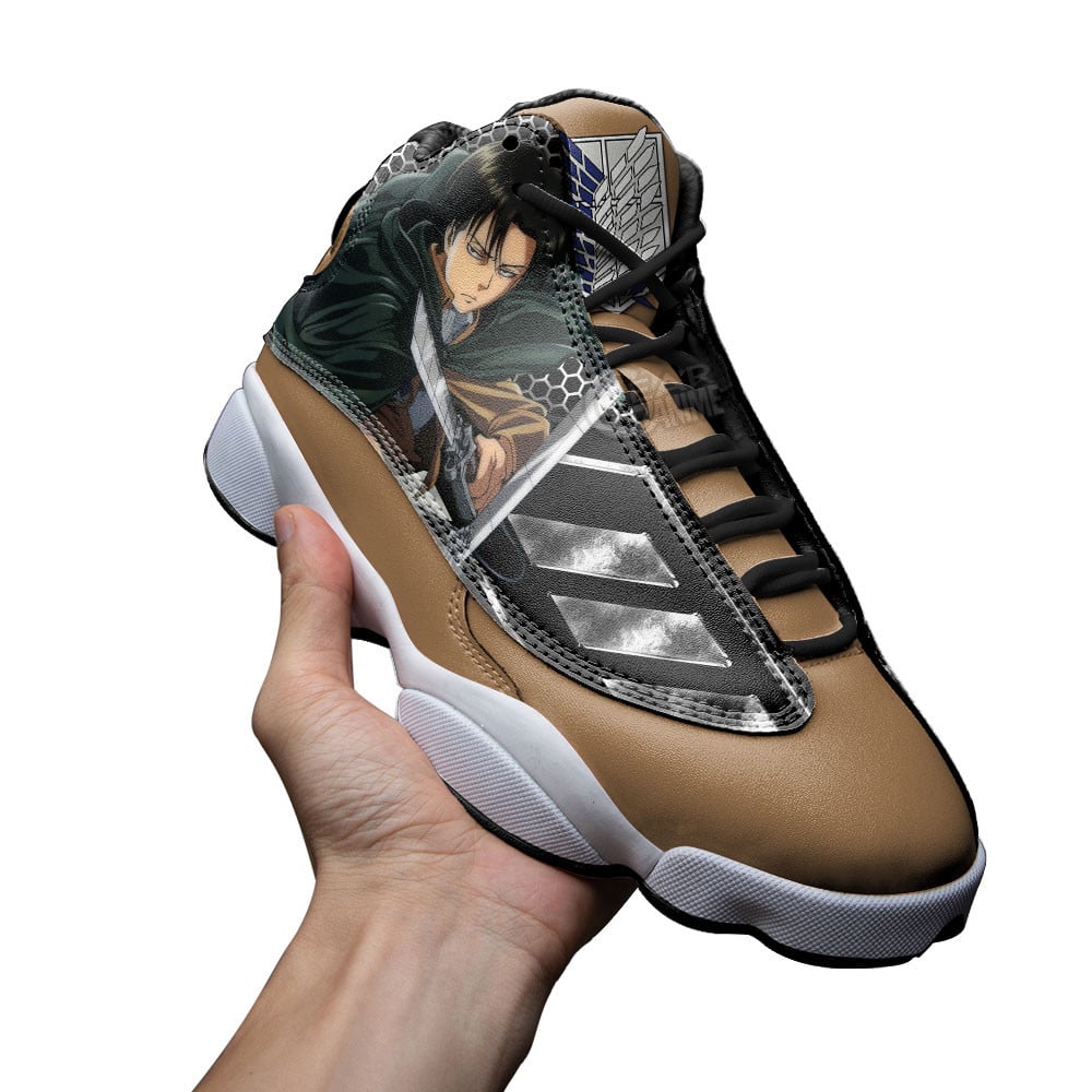 Levi Ackerman JD13 Sneakers AOT Custom Anime Shoes