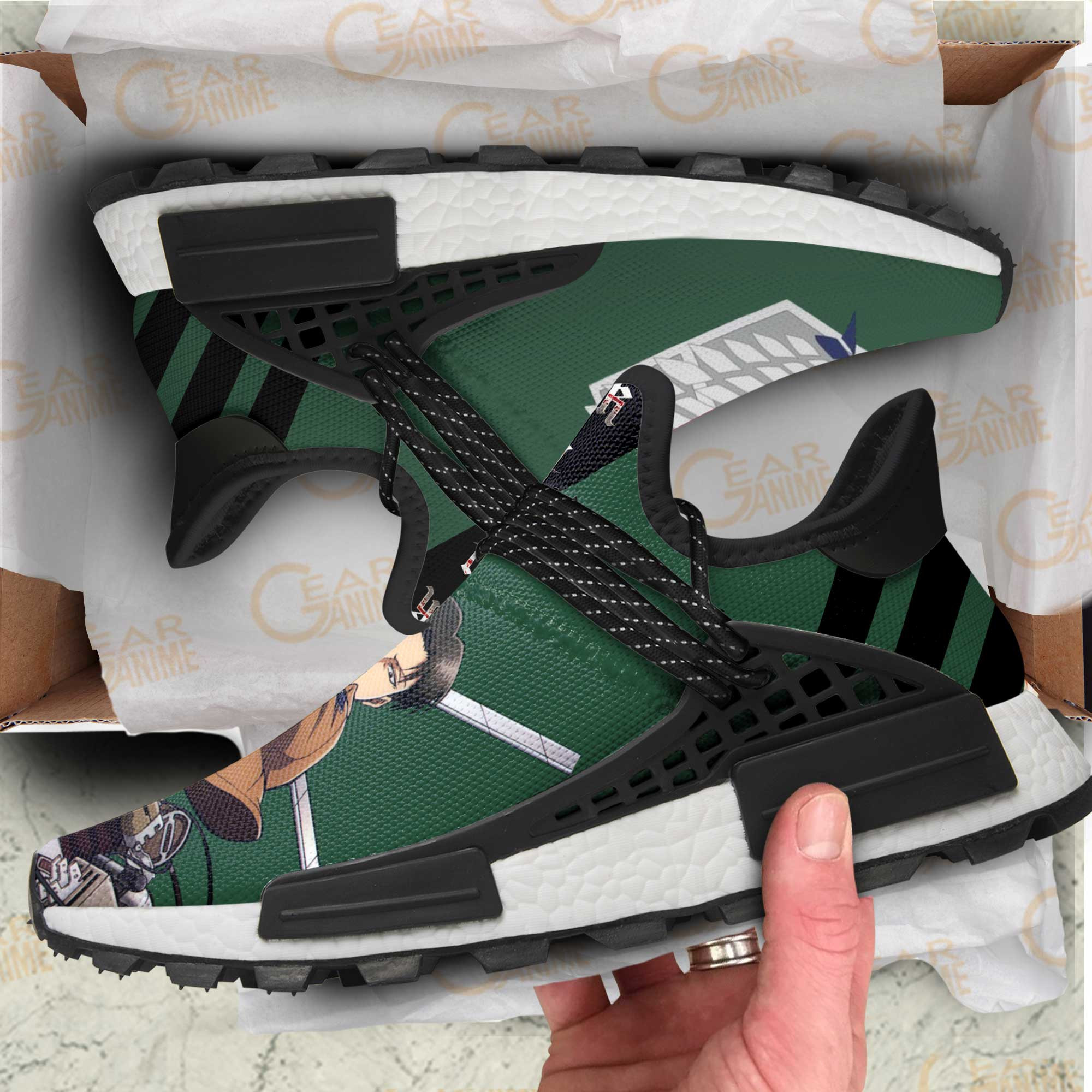 Levi Ackerman Shoes Attack On Titan Anime Shoes, NMD Shoes