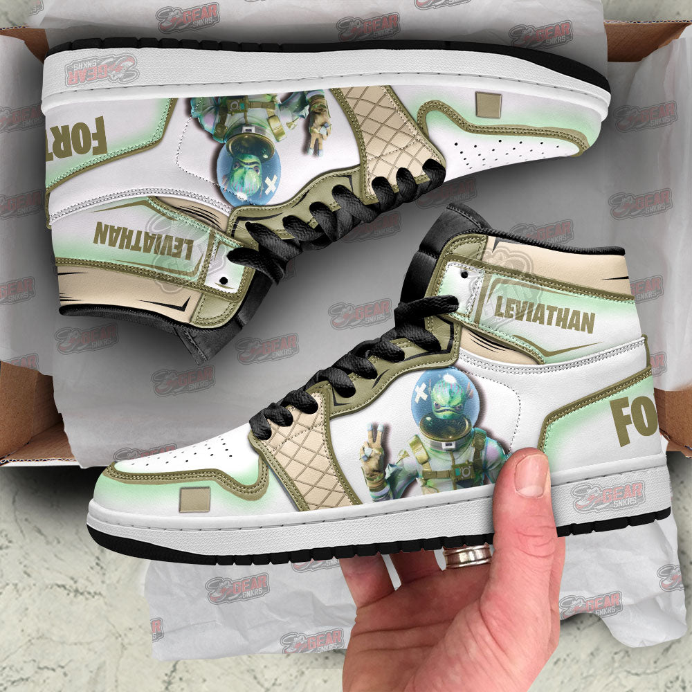 Leviathan Skin Fortnite JD Sneakers Shoes For Fans, Air Jordan Hightop