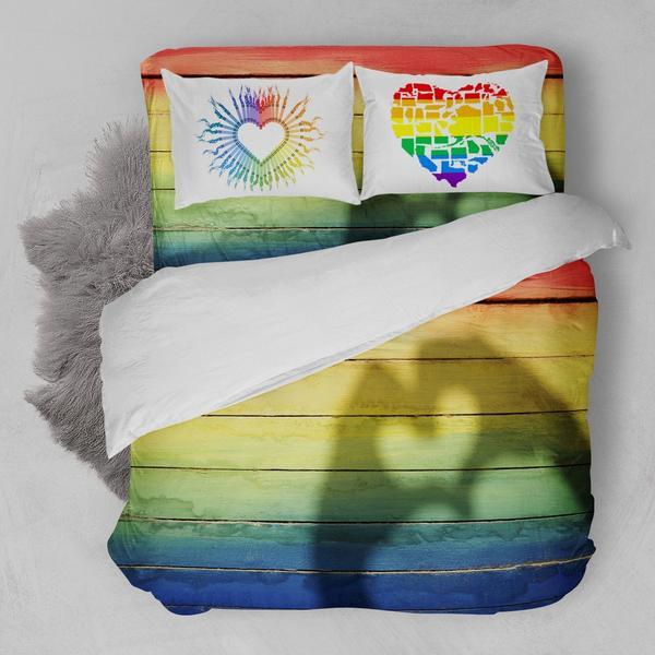 Lgbt American Flag A 3D Customized Duvet Cover Bedding Set