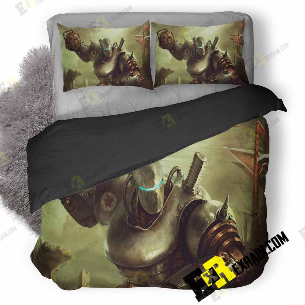 Liberty Prime Fallout Game Character Artwork Cp 3D Customized Duvet Cover Bedding Set
