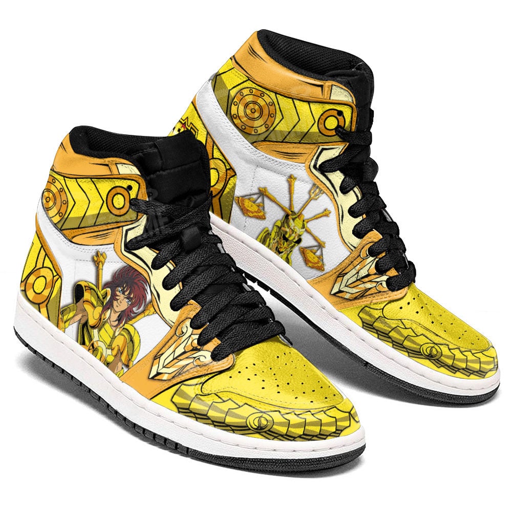 Libra Dohko JD1s Sneakers Saint Seiya Anime Shoes, Air Jordan Hightop