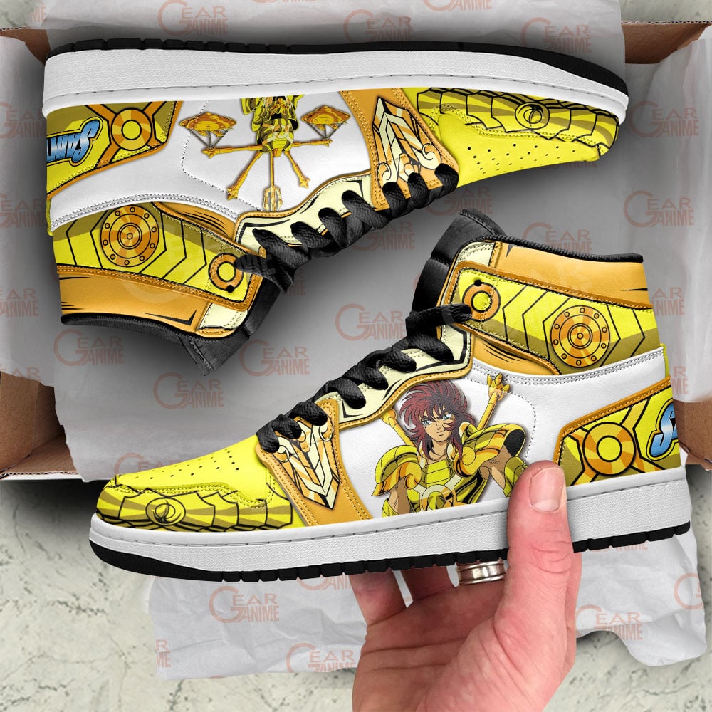 Libra Dohko JD1s Sneakers Saint Seiya Anime Shoes, Air Jordan Hightop