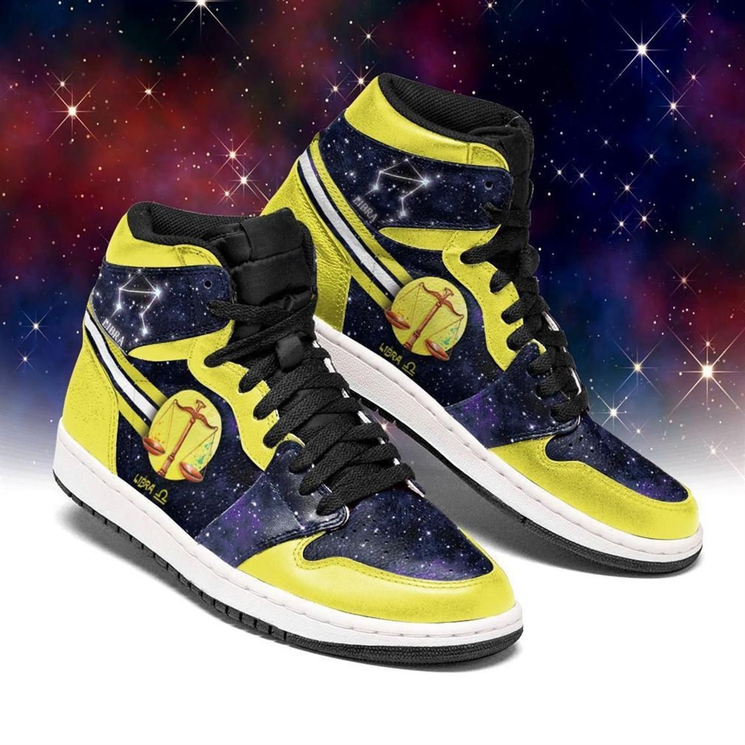 Libra Zodiac High Top Air Jordan Sneaker, Air Jordan Hightop