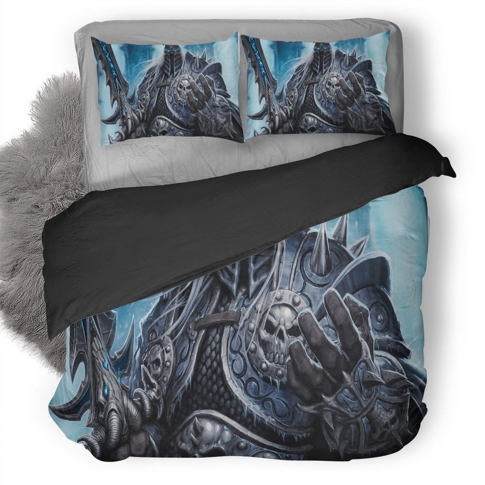 Lich King World Of Warcraft 3D Customized Duvet Cover Bedding Set