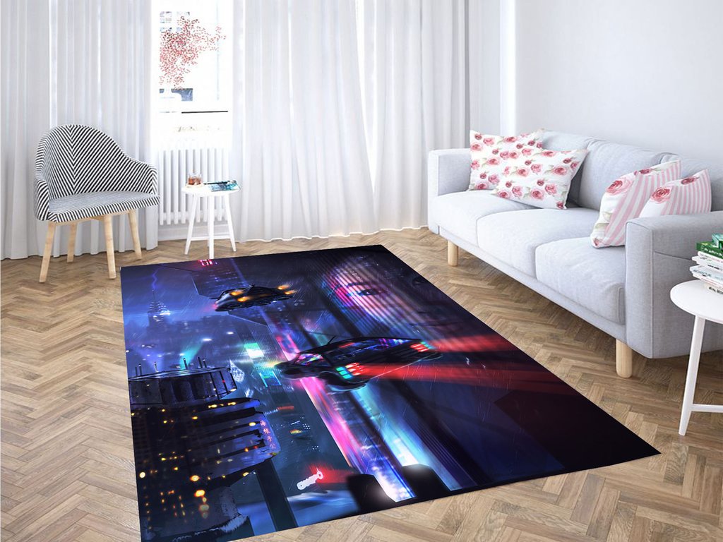 Light Of Blade Runner Living Room Modern Carpet Rectangle Rug