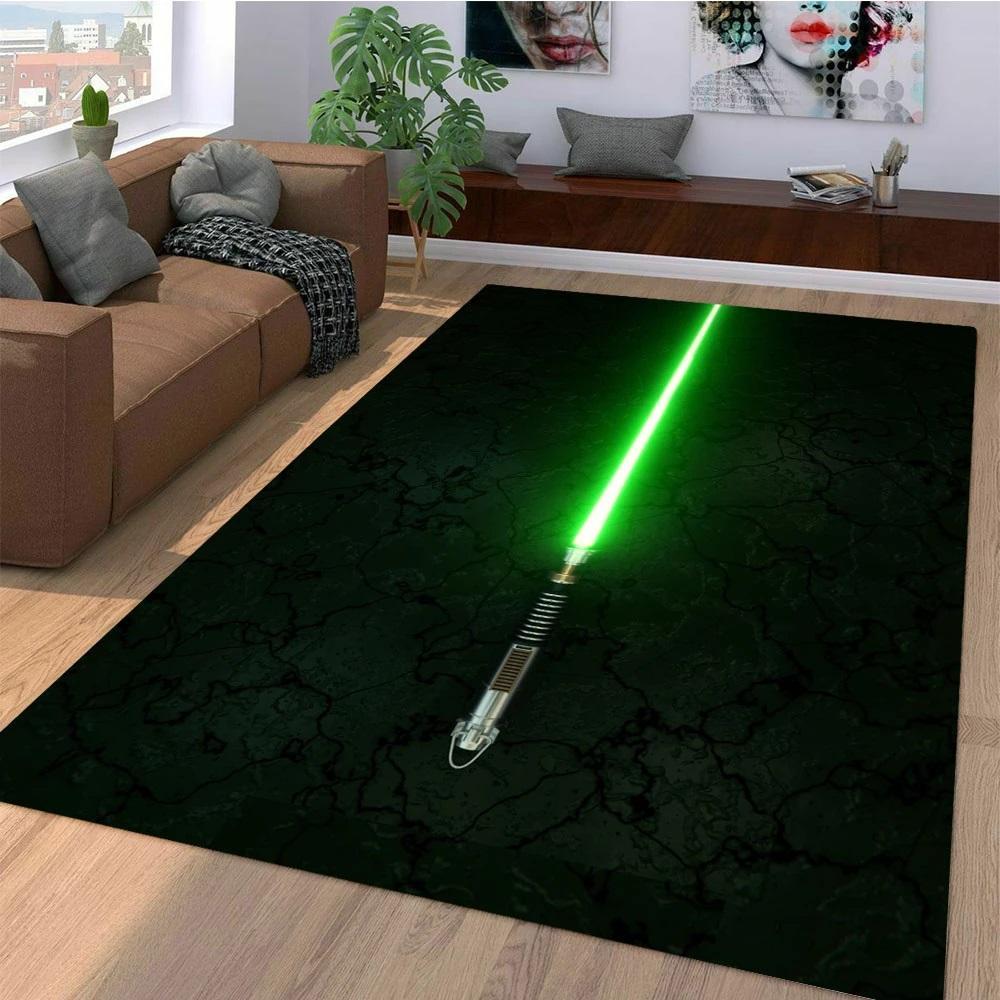 Light Saber Star Wars Area Rectangle Rug