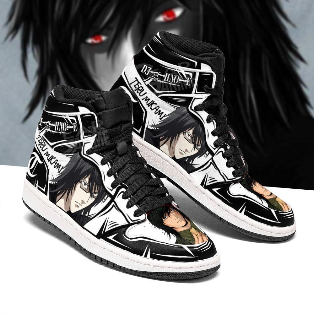 Light Teru Mikami JD1s Sneakers Death Note Anime Shoes Fan, Air Jordan Hightop