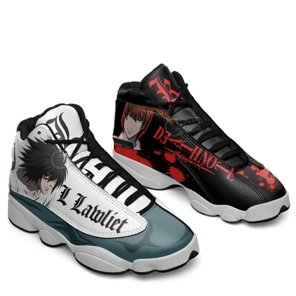 Light Yagami and L Lawliet JD13 Sneakers Death Note Custom Anime Shoes