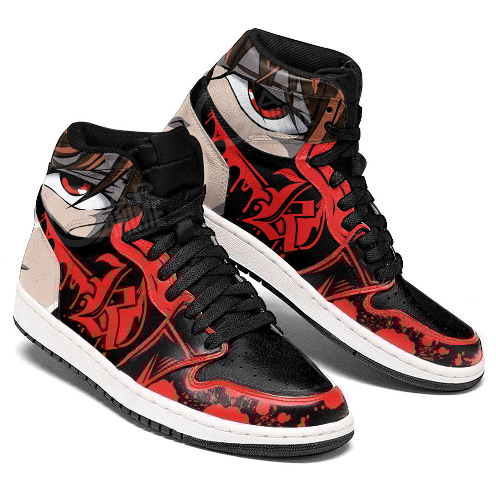 Light Yagami JD1s Sneakers Death Note Anime Shoes, Air Jordan Hightop