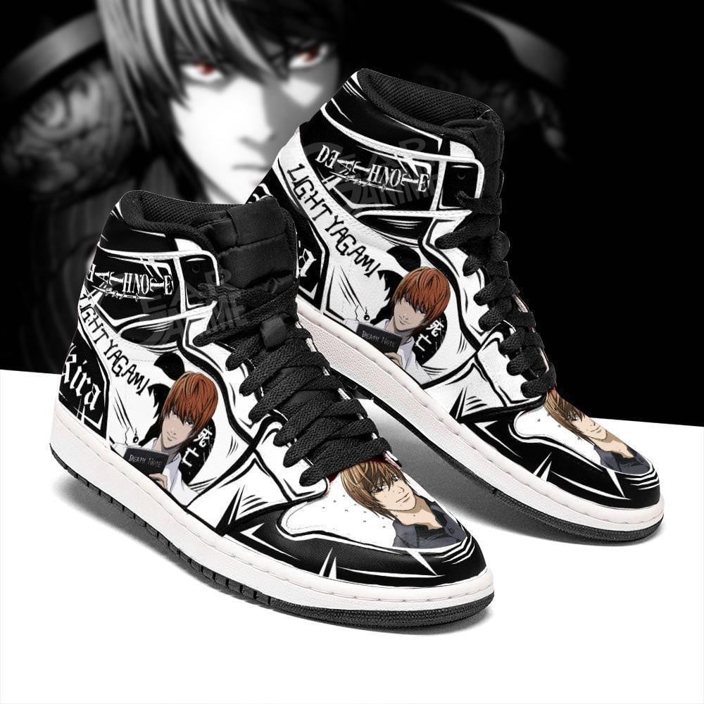 Light Yagami JD1s Sneakers Death Note Anime Shoes Fan, Air Jordan Hightop
