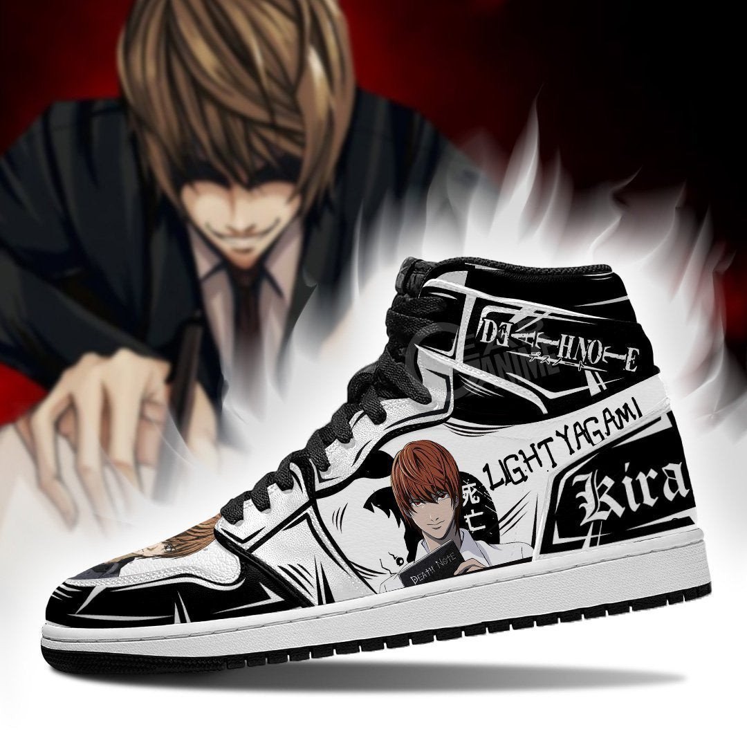 Light Yagami JD1s Sneakers Death Note Anime Shoes Fan, Air Jordan Hightop