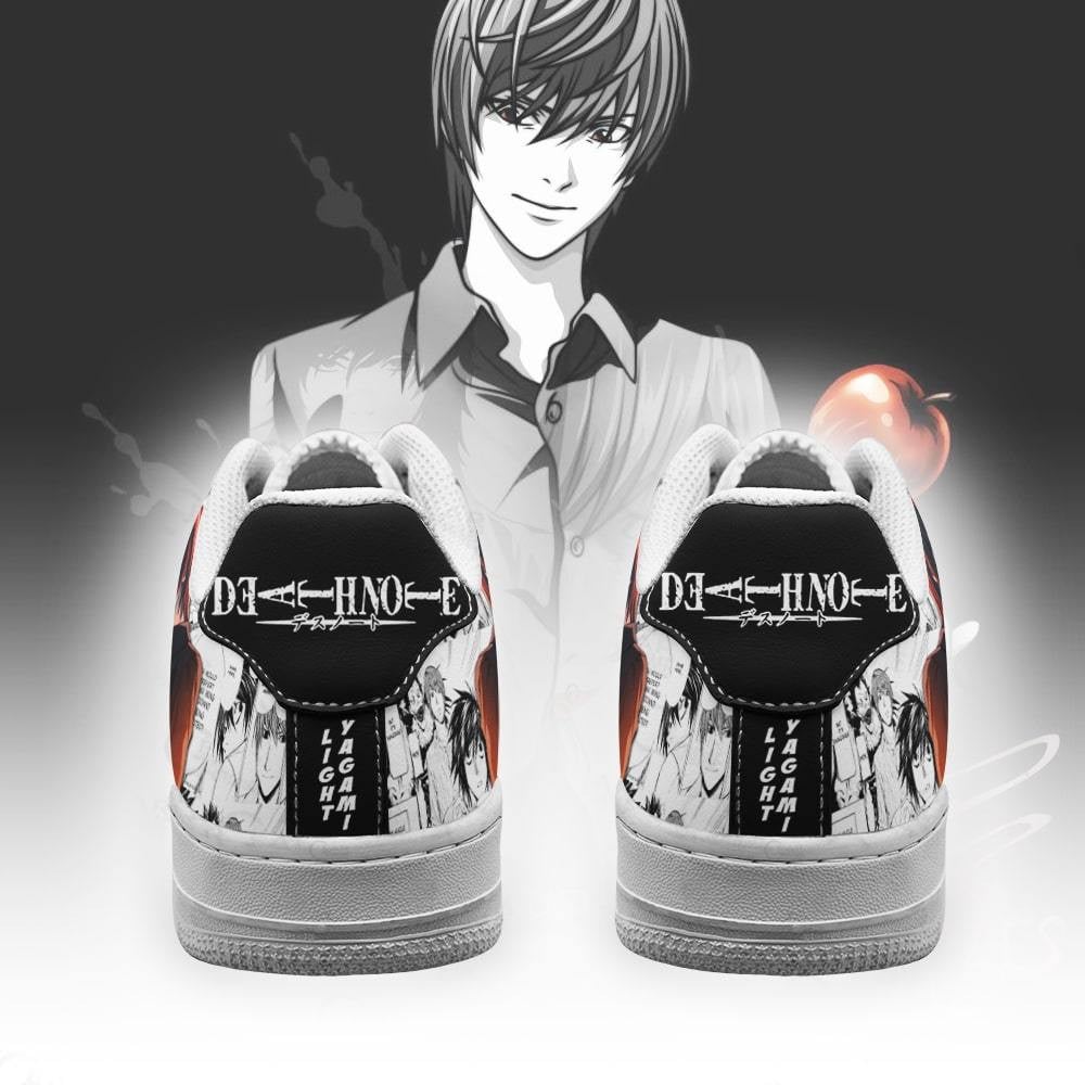 Light Yagami Sneakers Death Note Anime Shoes Fan Gift Idea