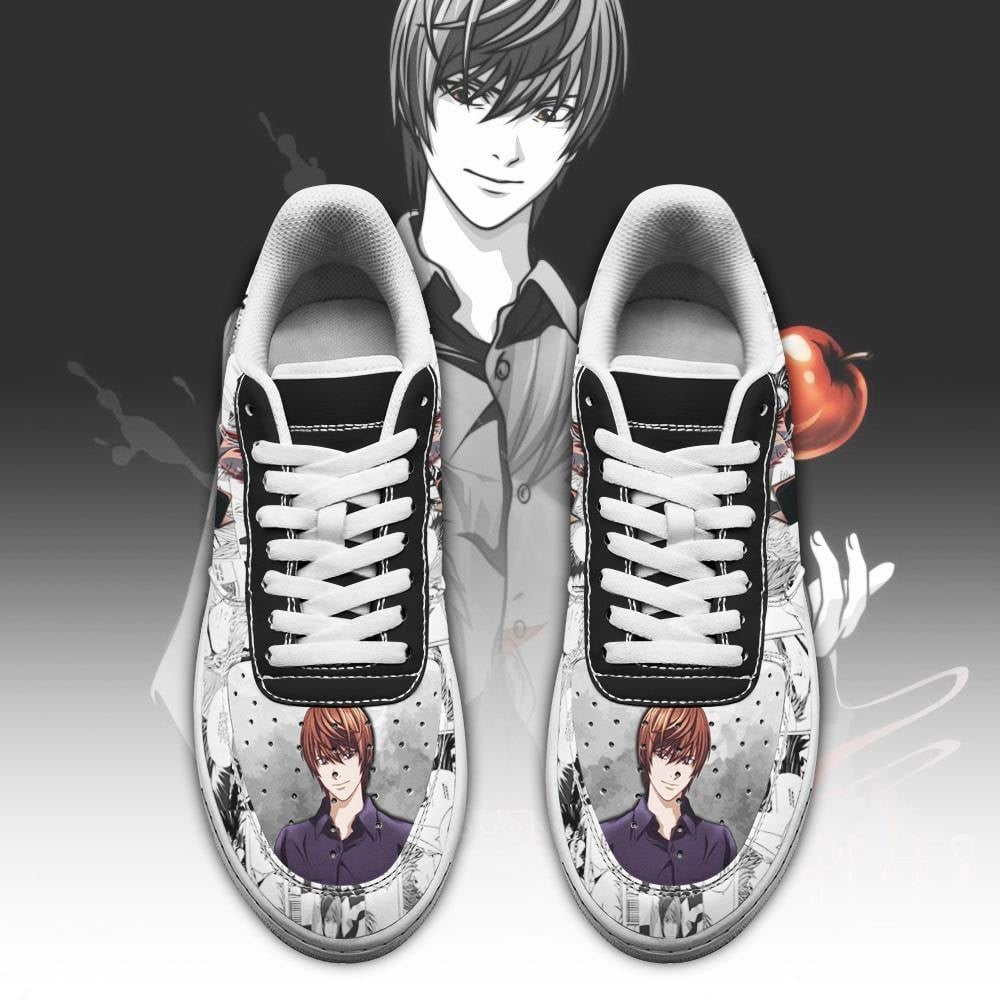 Light Yagami Sneakers Death Note Anime Shoes Fan Gift Idea