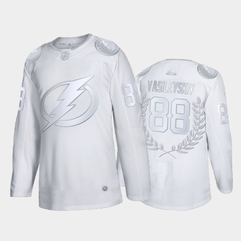 Lightning Andrei Vasilevskiy #88 2020 Vezina Trophy Awards Collection White Jersey