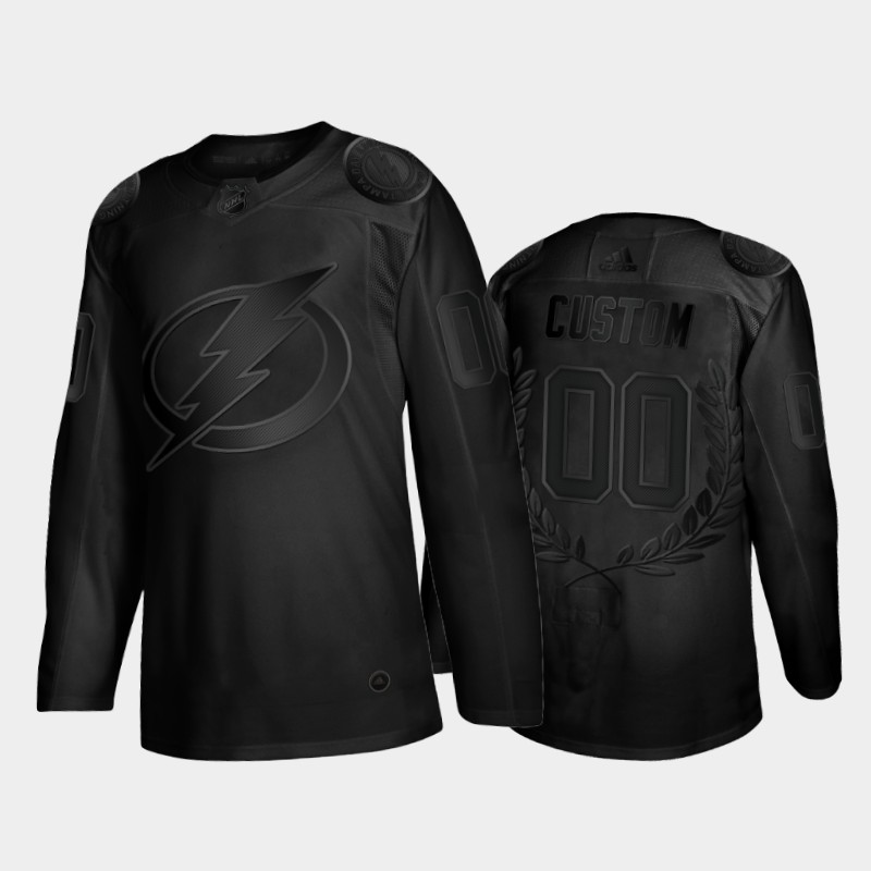 Lightning Custom #00 Glory Awards Collection Black Jersey