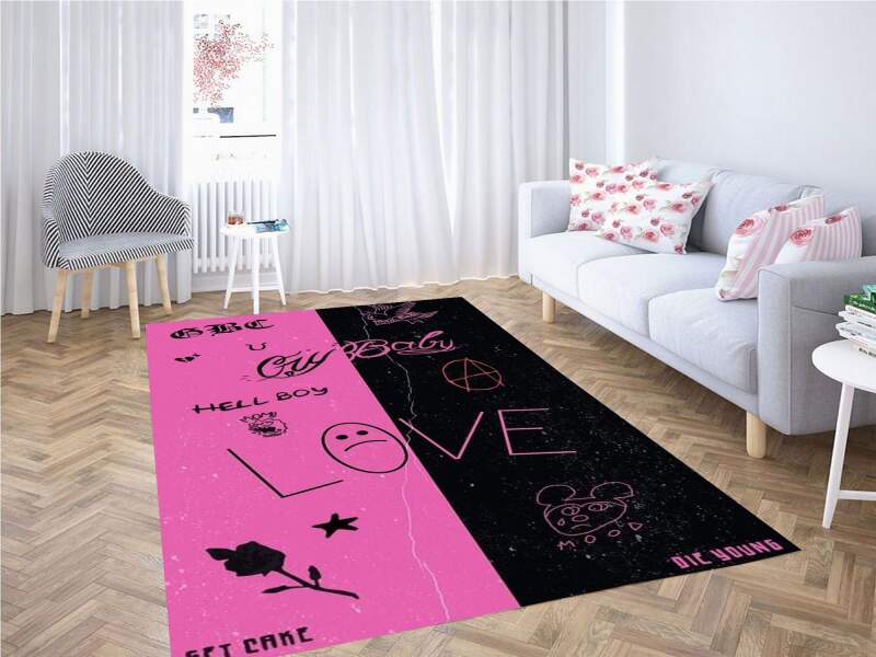 Lil Peep Wallpaper Carpet Rectangle Rug