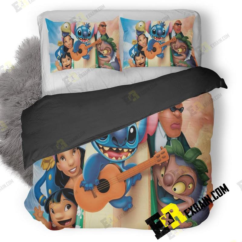 Lilo And Stitch Animated Movie T 3D Customized Duvet Cover Bedding Set