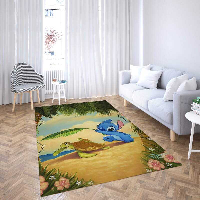 Lilo And Stitch Decorative Floor Rectangle Rug