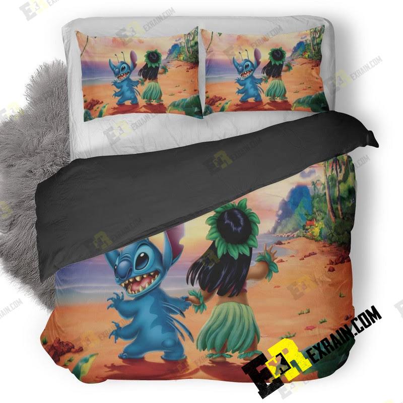 Lilo And Stitch R9 3D Customized Duvet Cover Bedding Set