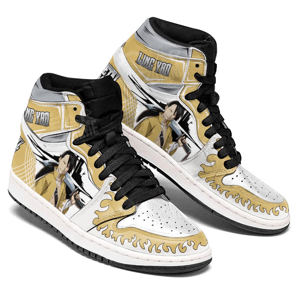 Ling Yao JD1s Sneakers Fullmetal Alchemist Anime Shoes, Air Jordan Hightop