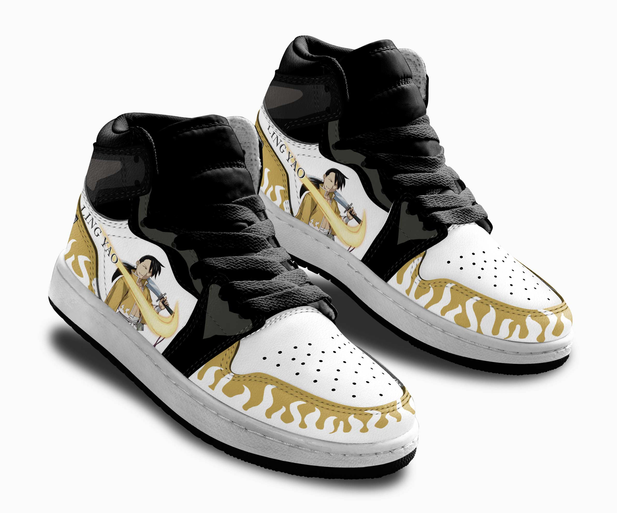 Ling Yao Kids Sneakers Custom Fullmetal Alchemist Shoes For Kids