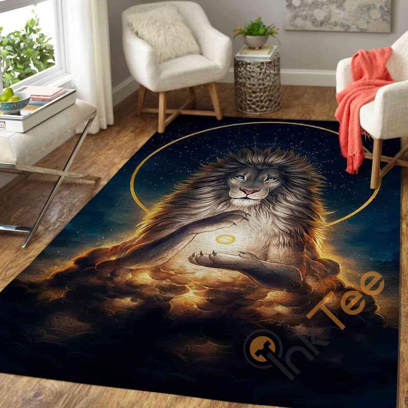 Lion Area Rectangle Rug