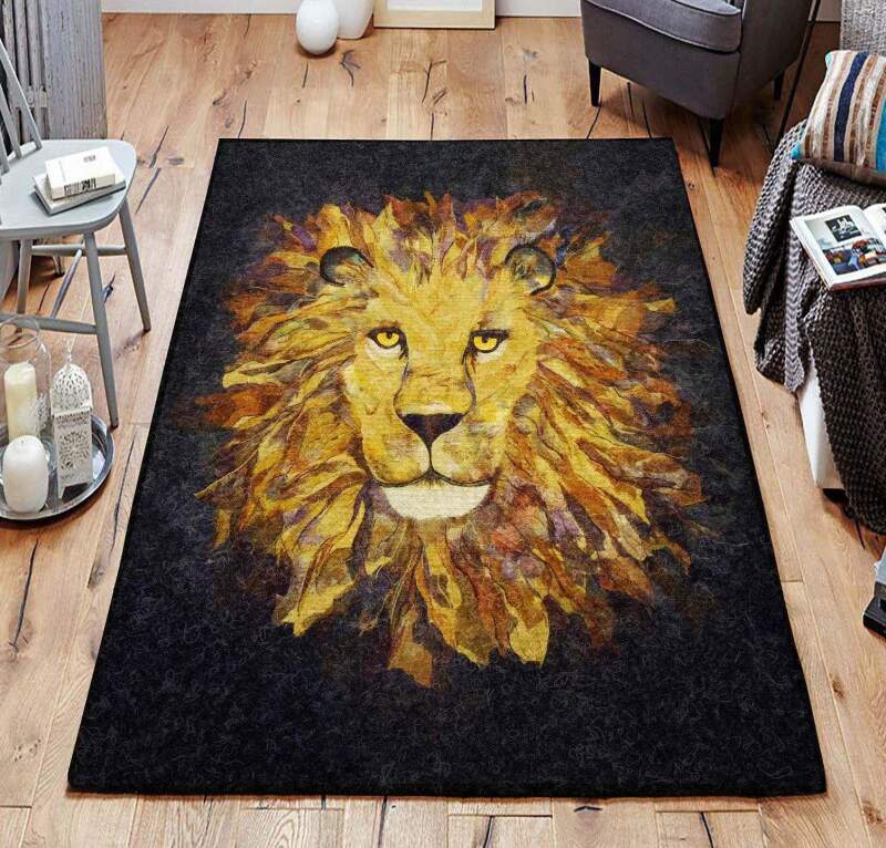 Lion Gs Rectangle Rug