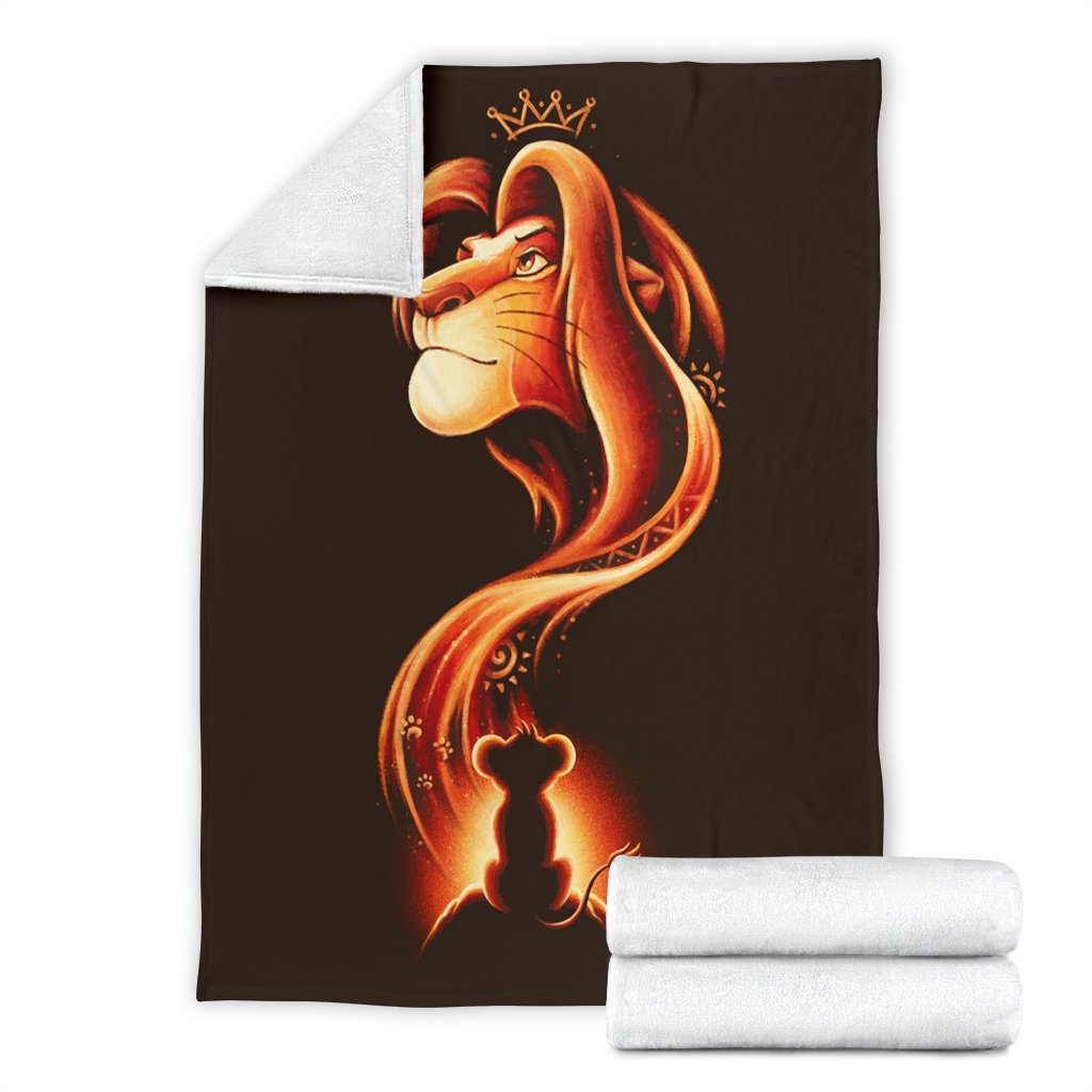 Lion King Sherpa Blanket Cozy Blanket Fleece Blanket