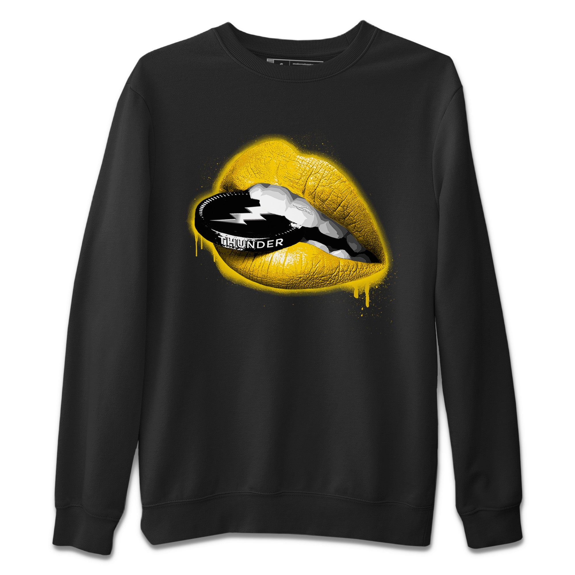 Lips Coin Unisex Sweater – Air Jordan 4 Thunder, Sneakers Matching Sweater