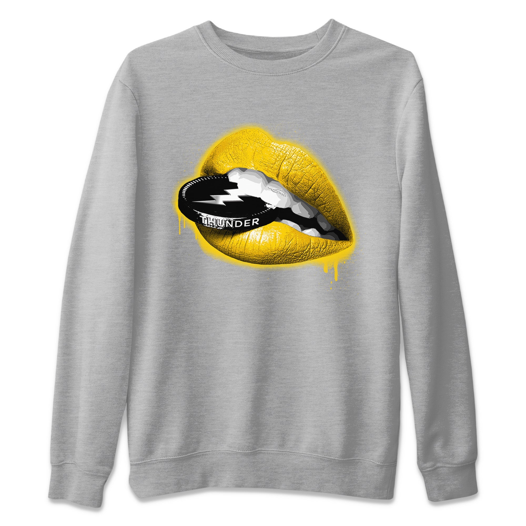 Lips Coin Unisex Sweater – Air Jordan 4 Thunder, Sneakers Matching Sweater