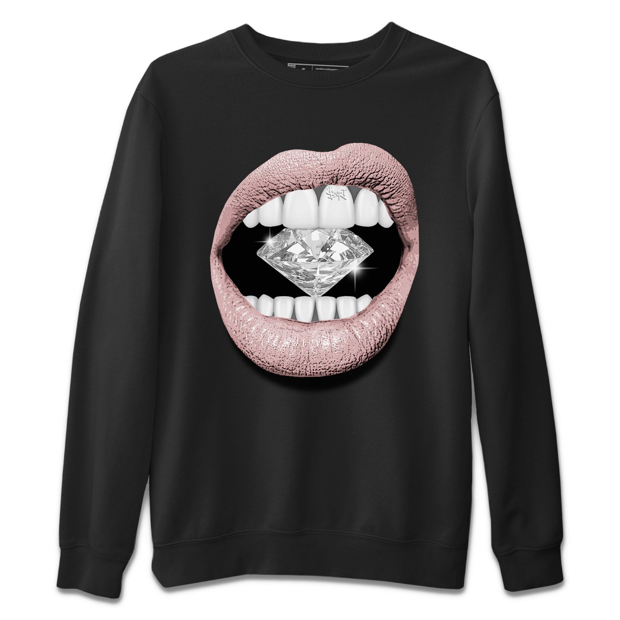 Lips Diamond Unisex Sweater – Air Jordan 1 Washed Pink, Sneakers Matching Sweater