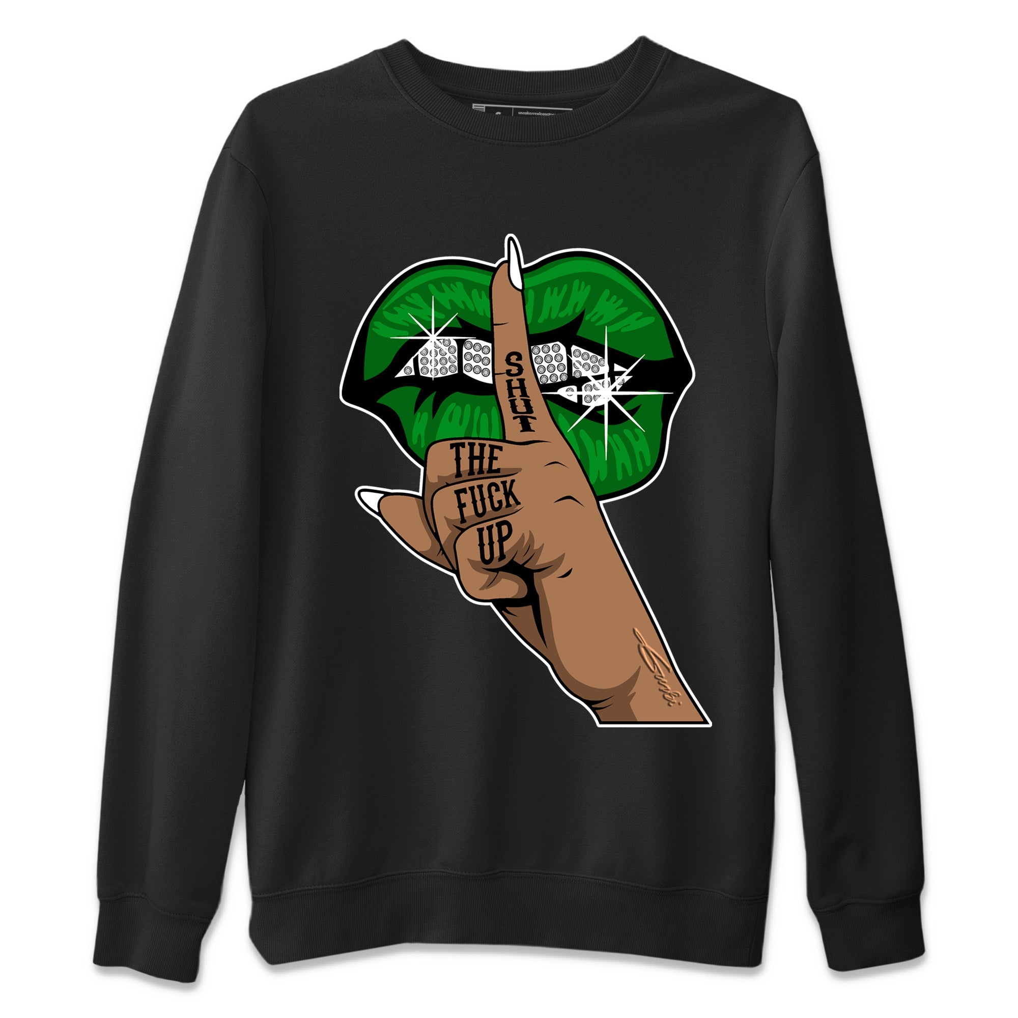 Lips Hand Unisex Sweater – Air Jordan 1 Celtics, Sneakers Matching Sweater