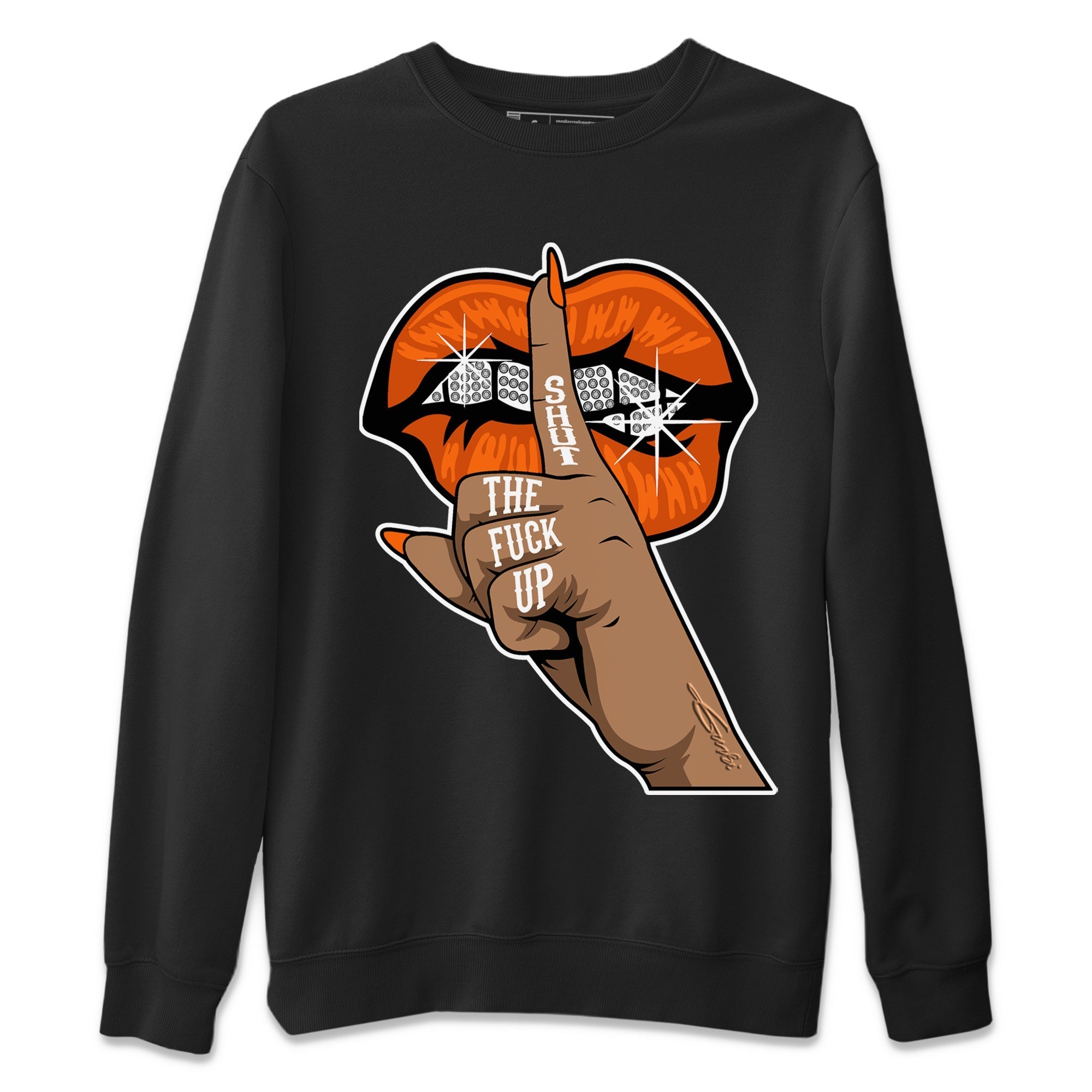 Lips Hand Unisex Sweater – Air Jordan 1 Starfish, Sneakers Matching Sweater