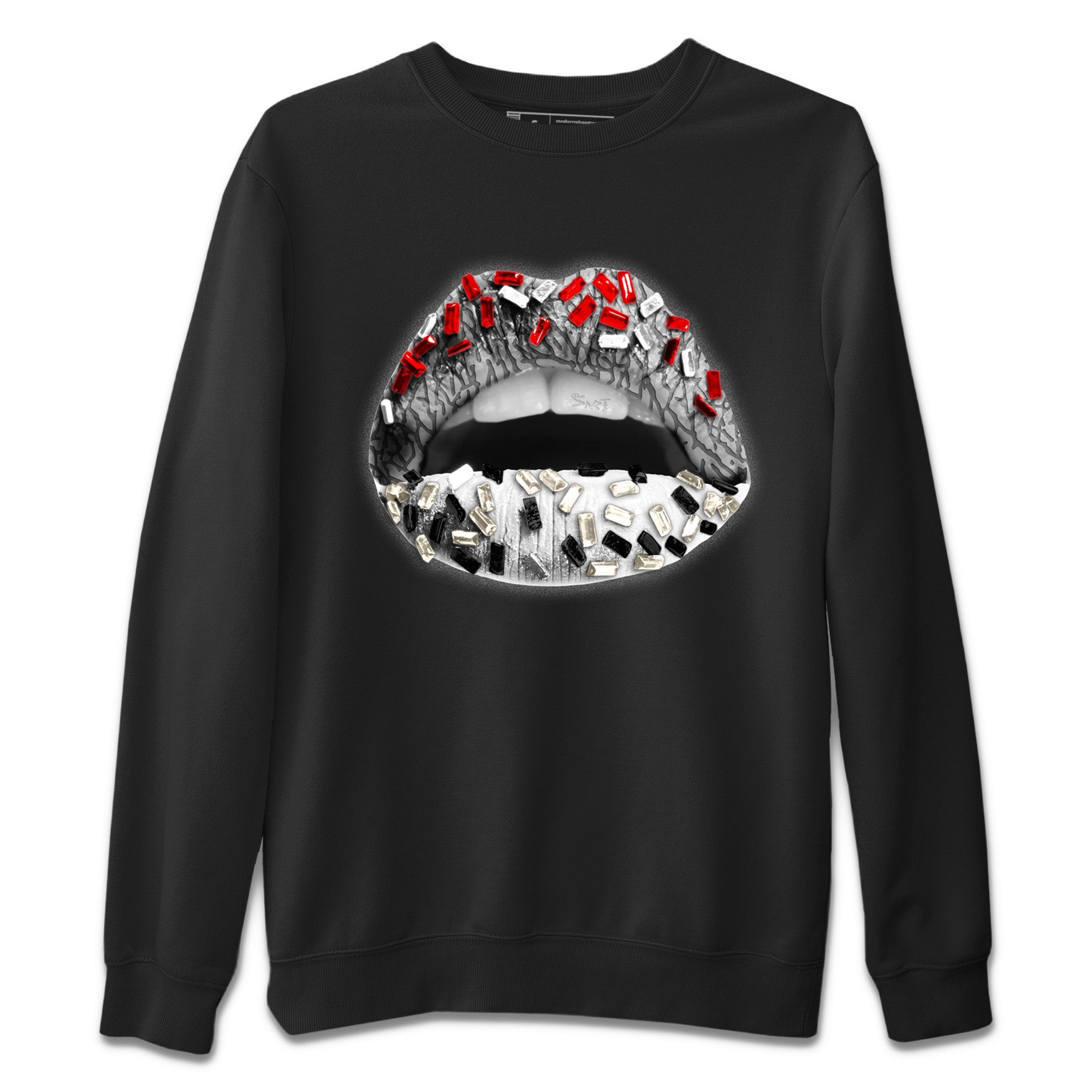 Lips Jewel Unisex Sweater – Air Jordan 3 White Cement, Sneakers Matching Sweater