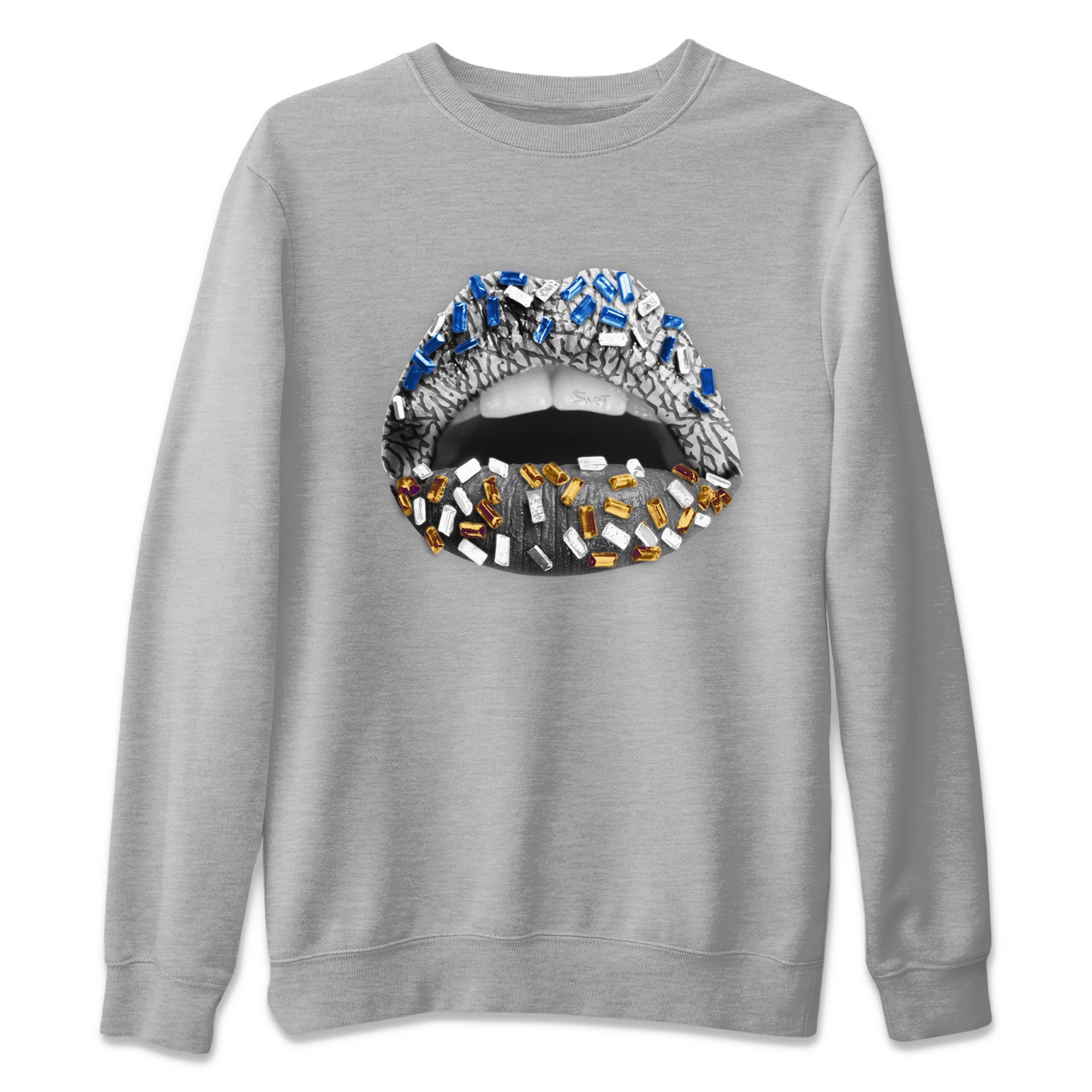 Lips Jewel Unisex Sweater – Air Jordan 3 Wizards, Sneakers Matching Sweater